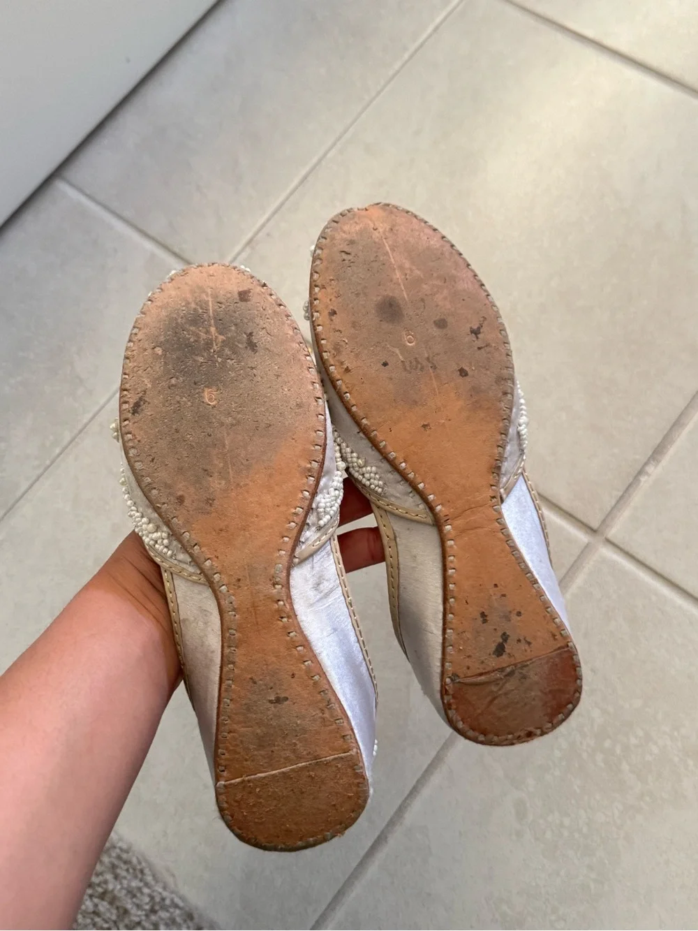 White Punjabi Jutti / Khussa - Flats